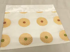 平和屋本店▼夏物　打敷　内敷　菊　金糸　法衣　寺院　仏具　仏教　僧侶　神職　装束　未使用　AAAY2403ja