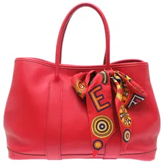HERMES ガーデンパーティMM カマイユバックルの工房　ルージュピアン ガーデン・パーティTPM ルージュピマン レッド 赤[] Garden