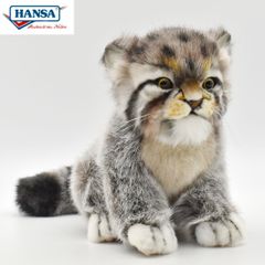 HANSA 7299 マヌルネコ(仔) 17cm PALLAS KITTEN BH7299 　ネコ ねこ 子猫 ぬいぐるみ ハンサ もふもふ 動物 犬 猫 鳥 アニマル 置物 人形 フィギュア 大きい マスコット 実物大 大型