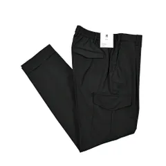 PT TORINO ピーティートリノ / Travel MASTER FIT ワンタック イージースラックス ストレッチ カーゴパンツ 春夏秋 ポリ混ウール ブラック 423842のサムネイル