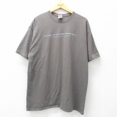 XL/古着 半袖 ビンテージ Tシャツ メンズ 00s ブタ コットン クルーネック グレー 25jul07 中古