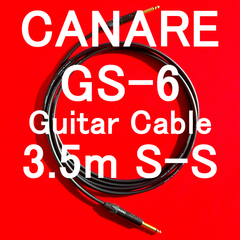 CANARE GS-6 Guitar Cable with Neutrik Gold Plated Plug SS 3.5m