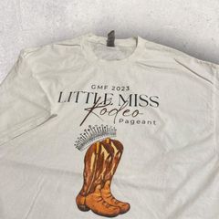 US古着 GILDAN ギルダン GMF2023 Little miss リトルミス Kodeo Pageant Tシャツ XL ホワイト