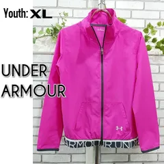 YXL160■美品■ウインドブレーカー■UNDER ARMOUR アンダーアーマー■ピンク