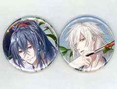 【中古】バッジ・ピンズ [単品] 市丸＆東雲 描き下ろし缶バッジ2個セット 「PS Vitaソフト 神凪ノ杜 五月雨綴り アニメイト限定セット」 同梱特典