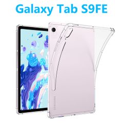 Galaxy Tab S9 FE タブレットケース ギャラクシータブ エアクッション ペン収納 TPU クリアケース ソフト 透明 薄型 軽型カバー ケース 衝撃吸収 シンプル無地