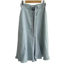 M'S GRACY(エムズグレイシー) パンツ サイズ36 S レディース美品  - ブルーグレー クロップド(半端丈)/フリル