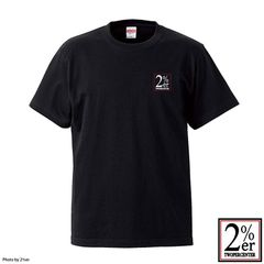 2%ER オリジナル  BOXロゴ TEE　ブラック