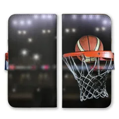 iPhone14 ケース 手帳型 アイフォン14 スマホケース 携帯ケース バスケ スポーツ バスケットボール ボール シュート 試合 かっこいい カラー02