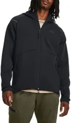 【送料無料】 アンダーアーマー メンズ パーカー・スウェット アウター Under Armour Men's Unstoppable Fleece Full-Zip Hoodie Black