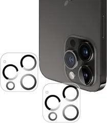 JACRON 対応 iPhone 14 Pro Max カメラフィルム Pro用 レンズフィルム 2枚入りAGC旭硝子素材-高 品質 カメラカバー 強化ガラス 保護フィルム 液晶 高透過率 気泡ゼロ 防爆裂 飛散防止(OIV-2HD-AD677)