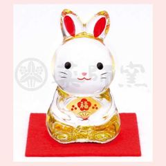 つる927様専用】白水晶の三つ指うさぎちゃん形オルゴナイト☆他1点
