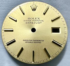 純正パーツ ROLEX ロレックス デイトジャスト 1601 1600 1603文字盤 ゴールド 文字盤径28mm メンズ アンティーク 時計