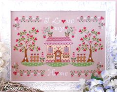 🟩⬜🟥 イタリア クロスステッチ チャート 図案 💟 クオーレ・エ・バッティクオーレ 💟 Cuore e Batti cuore 🔶Un Amore di Casa🔶◆わたしの故郷への想い◆可愛い 輸入刺繍