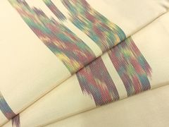 No.1866アドラス絣綿 半幅帯☆兵児帯ハンドメイド - メルカリ
