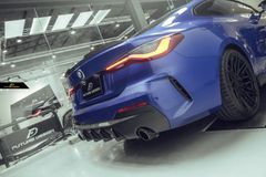 【FUTURE DESIGN 正規品】BMW 4シリーズ G22 クーペ M-TECH Mスポーツ リア ディフューザー 本物DryCarbon ドライカーボン エアロ カスタム