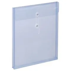 (まとめ) スガタ エンベロップ(ひも付) A4マチ付 ブルー EBA4BL 1パック(5枚) 【×10セット】