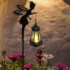 ガーデンライト 妖精 ランタン ソーラー 充電 防水 IP54 おしゃれ かわいい フェアリー ガーデン オーナメント 屋外 プレゼント 装飾品 4-7