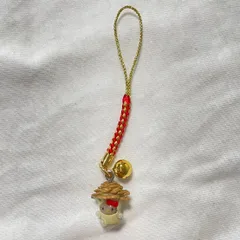 ご当地キティストラップ　根付け　鈴付き　新潟限定　舞茸〈通常・ピンク2つセット〉