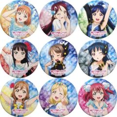 [중고] 배지 핀스(캐릭터) 전 9종 세트 [러브라이브! 선샤인!! Aqours 4th LoveLive! ~Sailing to the Sunshine~ 캔 배지]
