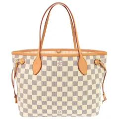 美品 ルイ ヴィトン ネヴァーフルPM ダミエ アズール N51110 トートバッグ LV 0150 LOUIS VUITTON