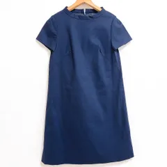 ユニバーバルミューズ UNIVERVALMUSE ワンピース タグ付き 半袖 ネイビー 38サイズ 863553