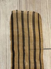 【芭蕉布】【古布】【はぎれ】（長さ：約104㎝／幅：約2〜14㎝）