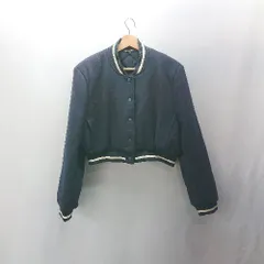 ◇ ⊇ ZARA ザラ 長袖 ブルゾン サイズXL ネイビー レディース E  【1503050023894】