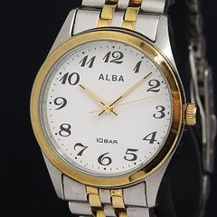 SEIKO ALBA V701-X212 QUARZ メンズクォーツ - メルカリ