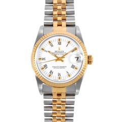 ロレックス ROLEX 68273 デイトジャスト 7桁 88番台 腕時計 ホワイト文字盤 YG×SS コンビ レディース【中古】