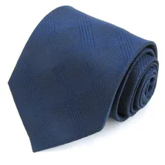 オリヒカ ブランド ネクタイ チェック柄 格子柄 シルク PO メンズ ネイビー ORIHICA 【中古】