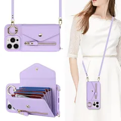 【Hamany】 iphone13promaxケース iphone12pro max ケース ショルダー オシャレ iphone13プロマックスケース カード収納 大容量 リング付き スタンド機能 耐衝撃 全面保護 アイホン12プロマックスケース 肩掛け 