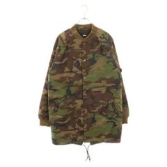 VANS (ヴァンズ) 22AW ラグランスリーブ カモフラ柄 ロングコーチ ブルゾンジャケット カーキ VN0A33Y697Iのサムネイル