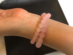 ピンクジェイド（紅翡翠・ひすい）2連ブレスレット