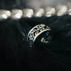 ボヘミアン装飾デザインイヤーカフ アンティークシルバー