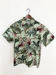 日本製　ハワイアンシャツ　Lサイズ　レギュラーカラー／デッドストック
