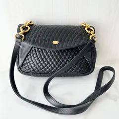 バリー BALLY オールドバリー ショルダーバッグ ミニバッグ キルティング ブラック 黒 ゴールド金具