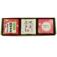 あきたこまち サキホコレ ミルキクイーン 精米 各2合（300g）キューブ3個セット 秋田県産 令和6年産