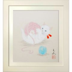 前田寿山作　　達磨絵　額67×60cm 絵49×43cm 前田寿山作 達磨絵 額67×60cm 絵49×43cm