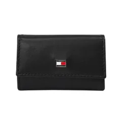 トミーヒルフィガー TOMMY HILFIGER キーケース メンズ ブラック 黒 6連 本革 31TL17X002