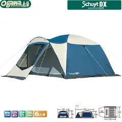 小川キャンパル　Schuyt DX4 4人用 ドームテント　１回使用の美品 ogawa（アウトドア） ogawa 小川キャンパル(OGAWA CAMPAL