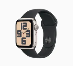 「新品」Apple Watch SE(第2世代) 40mm スターライトアルミニウムケース　GPSモデル MA9D4J/A-MAXA4FE/A(Size:M/L)