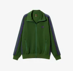 Needlesダークグリーンジャケット M Needles / Track Jacket - Poly Smooth (Green)