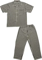 Y's factory パジャマ 上下セット メンズ 半袖 長袖 長ズボン 長パンツ 前開き ポケット セットアップ 肌に優しい 綿 100% ルームウェア さらさら 軽い 春 夏 秋 冬 Mサイズ( 半袖A,  M)