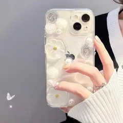 花付きクリアケース iPhoneケース