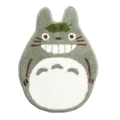 アクセントマット ゆっくり となりのトトロ （ トトロ マット インテリアマット すべり止め 足元マット 洗濯可 ジブリ キャラクター 玄関マット 洗える トイレマット バスマット ）