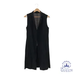 ☆美品☆ iCB アイシービー ワンピース 変形 カジュアル シンプル ボタン 袖なし 膝丈 レディース ネイビー S 901-2527 送料無料 古着