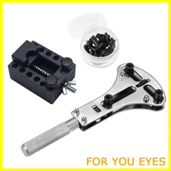 【特価セール】サムコス 時計工具 三点支持オープナー+固定用台座セット 時計工具 大型腕時計対応 裏蓋外し 電池交換などに