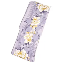 【訳あり】アンサンブル 着物 長羽織 2点セット 洗える 仕立て上がり 小紋 袷 牡丹柄 L寸 日本製生地 和服 和装 レディース 女性 京六角