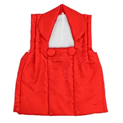 新品未使用七五三被布 赤 KYOETSU 七五三 被布 ( 単品 被布コート 女の子 ) くるみボタン